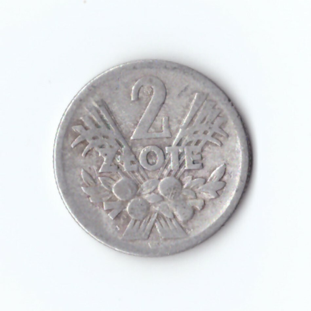 2 злотых 1958 года, Польша (ПНР)  алюминий