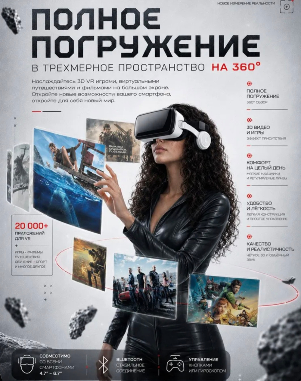 Очки виртуальной реальности, VR очки для смартфонов