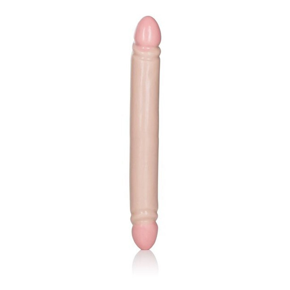 Фаллоимитатор двусторонний Smooth Double Dong 12'' (Цвет: телесный)