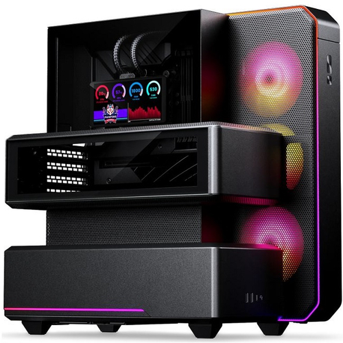Корпус Midi-Tower PHANTEKS EX5 Max ARGB, 6" LCD, 360 AIO, Black (PH-EX526M_DBK01)