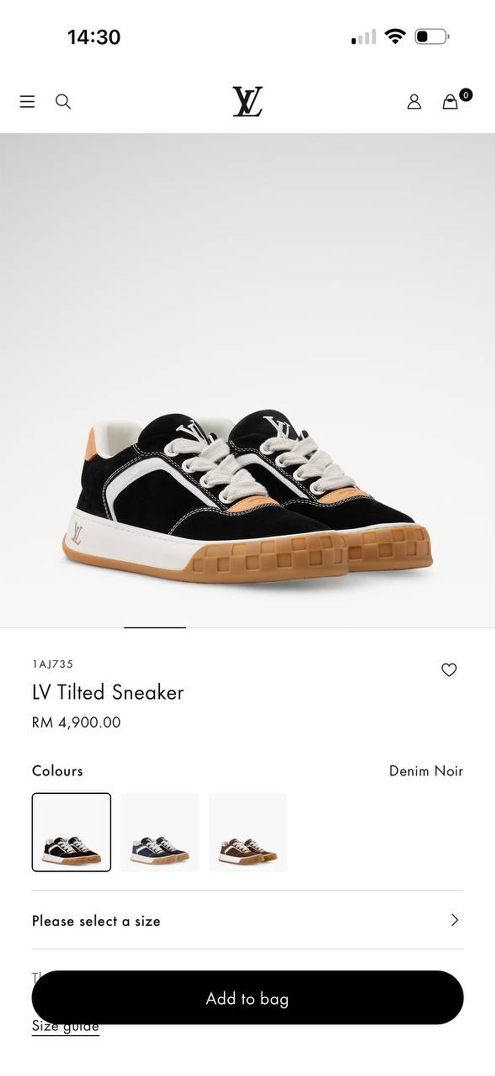 Кеды Louis Vuitton Tilted