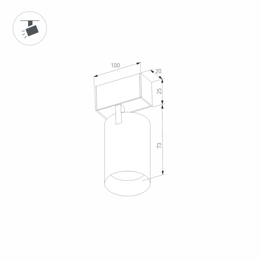 Светильник MAG-SPOT-25-R65-5W Day4000 (BK, 30 deg, 24V) (Arlight, IP20 Металл, 3 года)