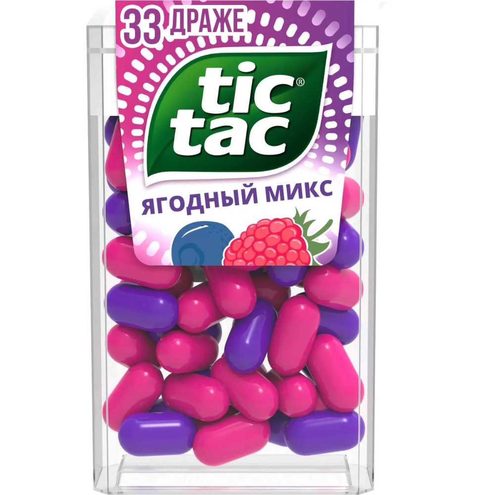 Жевательные конфеты Tic Tac ягодный микс 16 гр