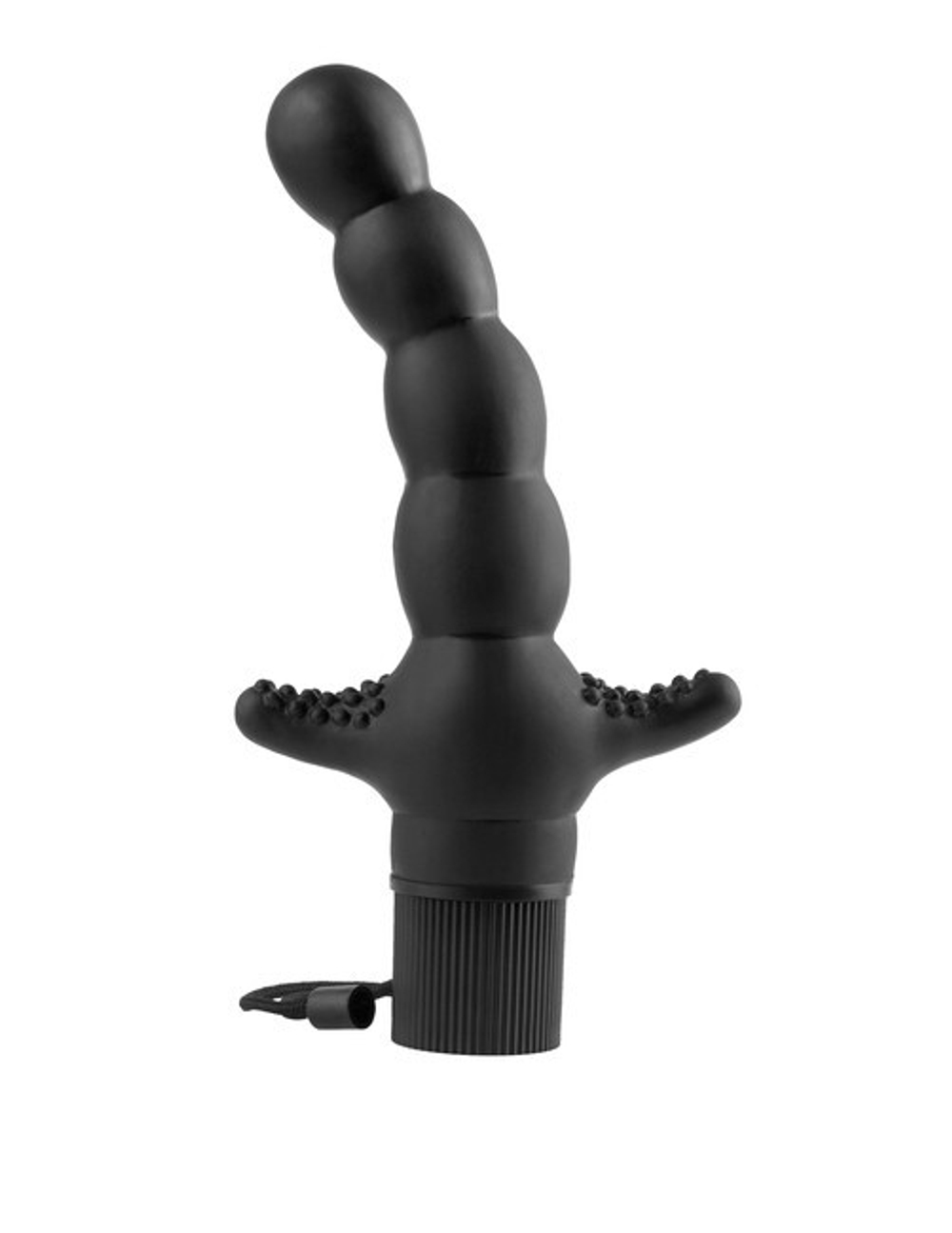 Гибкий стимулятор простаты с вибрацией 5-Function Prostate Vibe (5 режимов) (Цвет: черный)