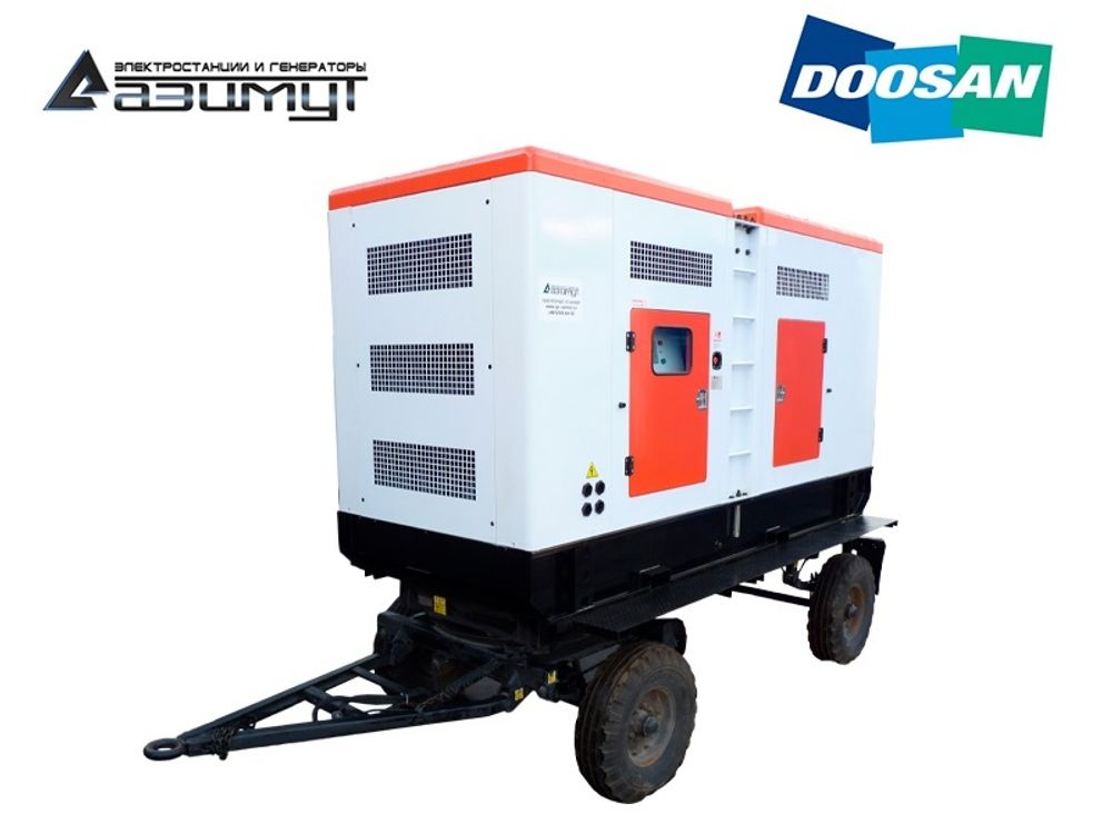 Дизельный генератор Азимут ЭД-250-Т400-1РПМ17 Doosan на шасси в капоте