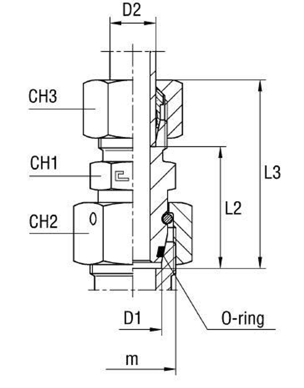 Соединение PNF DL15 36х2 (в сборе)