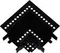 Коннектор угловой  RL 06202 corner connector BK Reluce