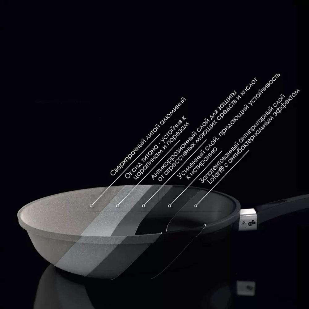 Сковорода для блинов 24см AMT Frying Pans Fix