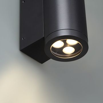 Уличный настенный светильник LED 7W 3000К 7071/7WL чёрный Long Odeon Light