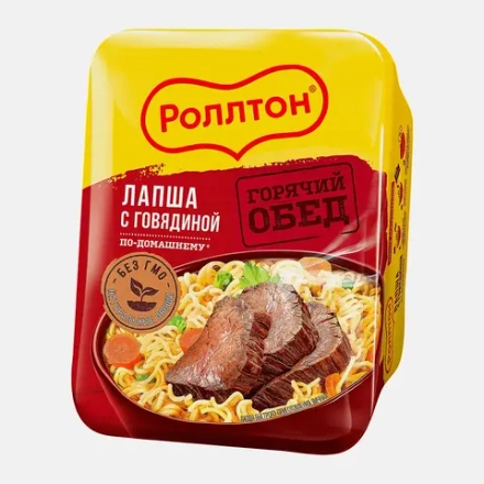Лапша Роллтон с говядиной по-домашнему 90г
