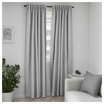 Комплект штор IKEA VILBORG (ВИЛБОРГ), Серый, 145x250 см, 2 шт