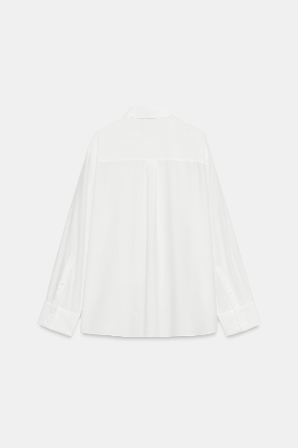 ОДНОТОННАЯ РУБАШКА С НАГРУДНОЙ ПЛАНКОЙ — ZW COLLECTION — ZARA