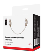 Зажимы на соски с цепочкой Silver Clover