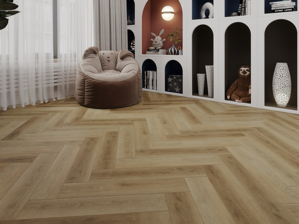 SPC ЛАМИНАТ CRONAFLOOR КОЛЛЕКЦИЯ HERRINGBONE "ЕЛОЧКА" Дуб Лимож