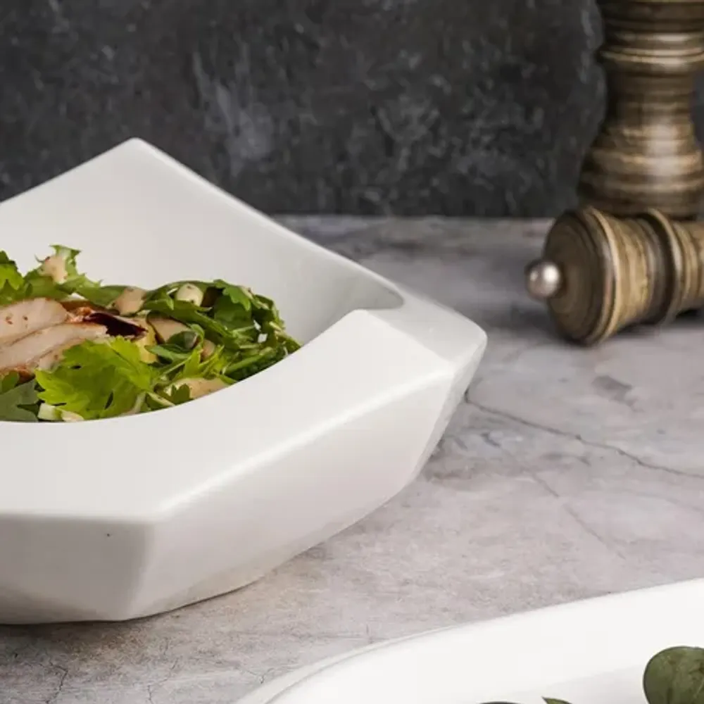 Салатник 725 мл d 25 см h9/7 см Nut Shell белый фарфор P.L. Proff Cuisine [2]