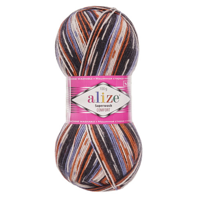 Пряжа Alize (Ализе) Superwash Comfort Socks / уп.5 мот. по 100 г, 420 м, 7840, 549365-74
