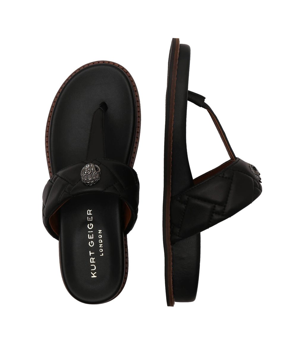 Кожаные вьетнамки 225-KENSINGTON T-BAR Kurt Geiger - черный(9819900109)
