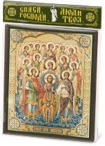 Икона "Собор Архангела Михаила" 10х12 на МДФ-6 (1012-1422)