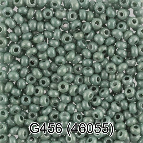Бисер Gamma 10/0 (2.3 мм), 50 г (10х5 г), G456 грязно-зеленый, 46055, круглый 7