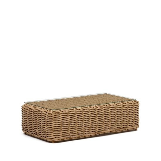 Portlligat La Forma уличный столик из искусственного ротанга 110x60