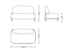 Диван SOFA 06-02 (2-х местный) серый