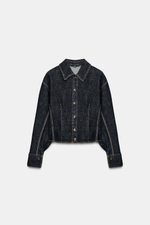 ДЖИНСОВАЯ РУБАШКА Z1975 С БАСКОЙ — ZARA