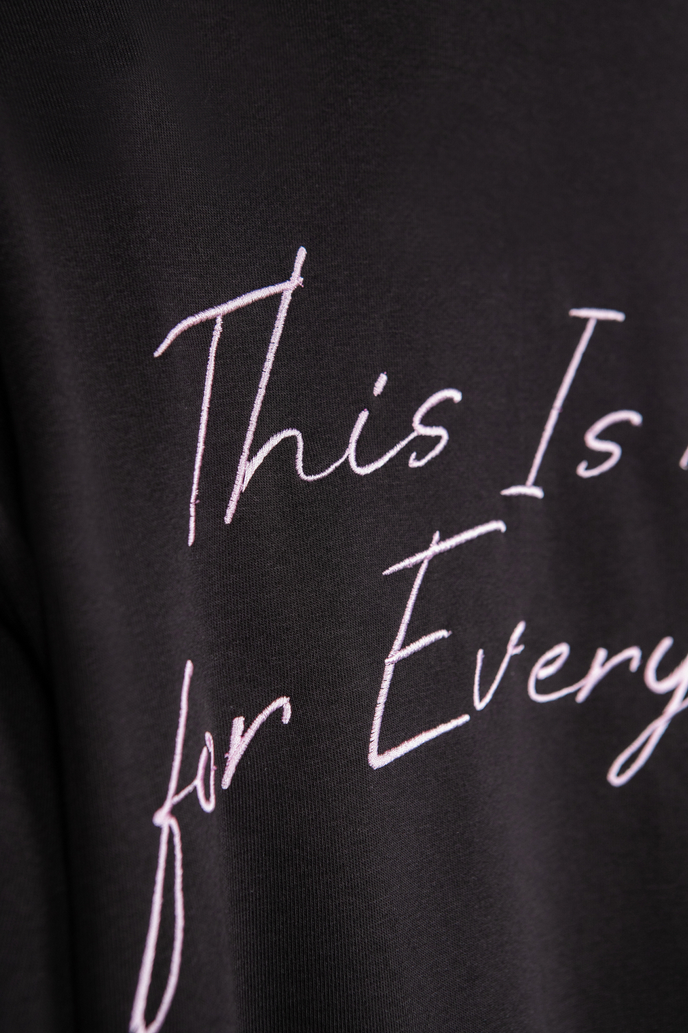«Half Zip not for everyone» Толстовка с вышивкой.