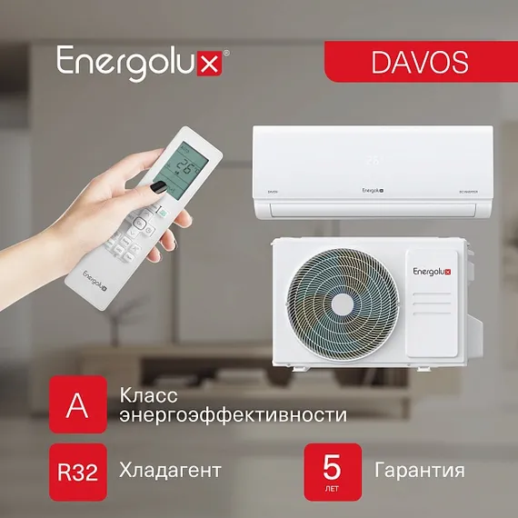 Инверторная система кондиционирования Energolux DAVOS SAS07R1-AI/SAU07R1-AI
