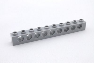 Lego 50шт Кирпич 1x10 R4.9 (серый) 4211374