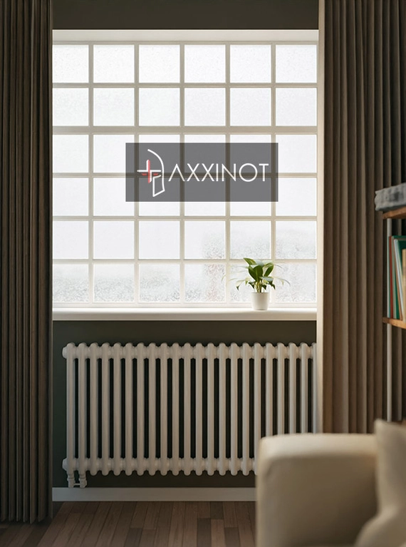 Axxinot Sentir 2050 - двухтрубный трубчатый радиатор высотой 500 мм, нижнее подключение, белый