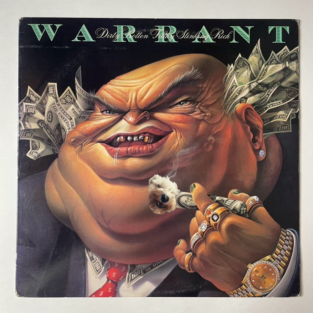 Винтажная виниловая пластинка LP Warrant Dirty Rotten Filthy Stinking Rich (USA 1989)