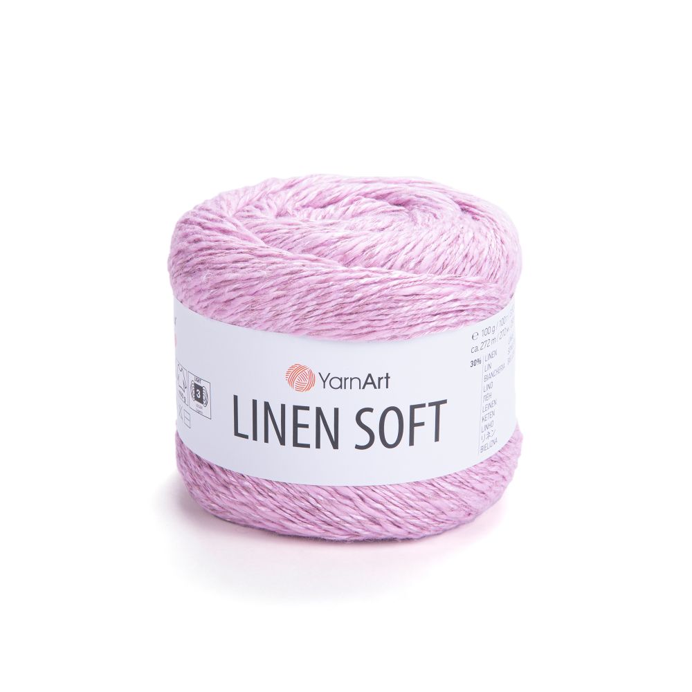 Пряжа YarnArt Linen soft, Розовый