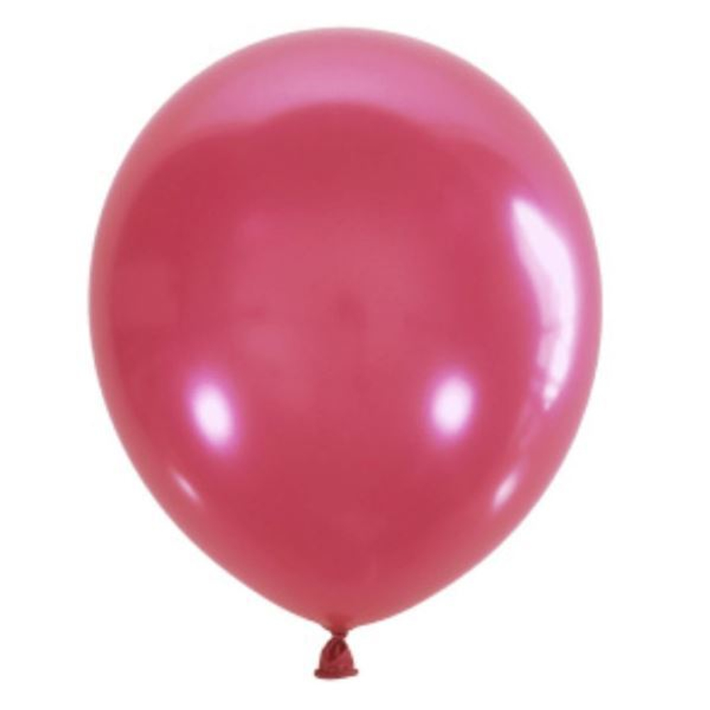 Воздушные шары с гелием и обработкой Металлик PINK Розовый 027 12"/30 см