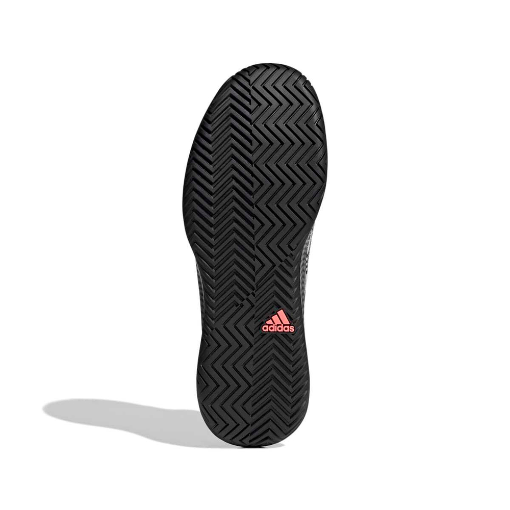Мужские кроссовки теннисные Adidas Defiant Generation M - cloud white/acid red/silver metallic