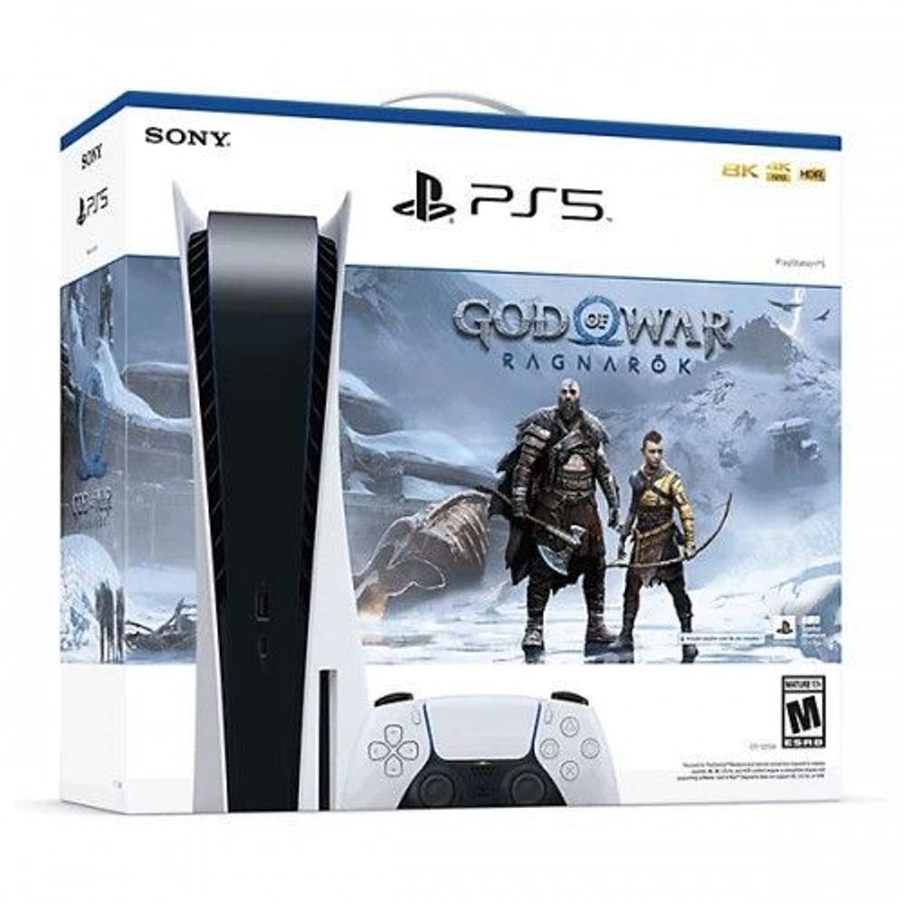 Игровая приставка Sony PlayStation 5 (CFI-1108A) 825 ГБ SSD + God of War Ragnarok (PS5)