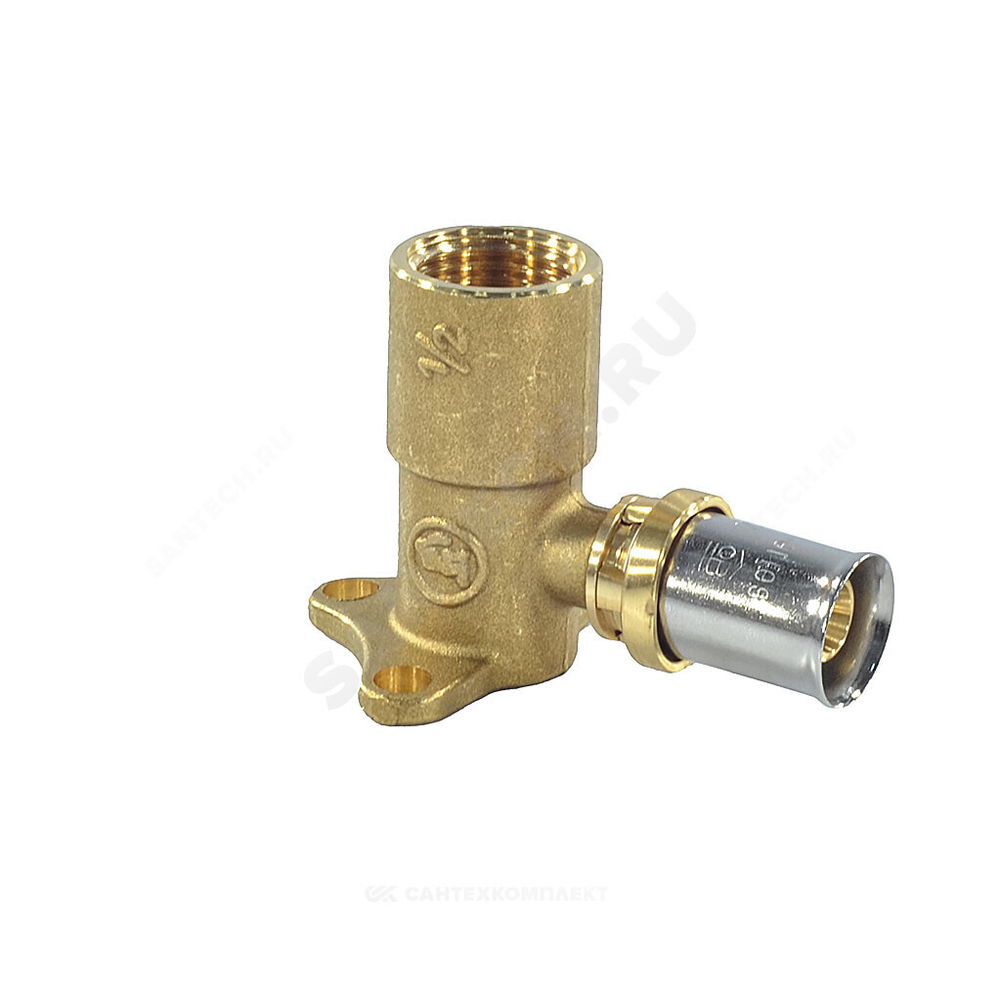 Водорозетка для МП/PE-X труб латунь пресс Дн 16х1/2" ВР RM139 Giacomini RM139Y033