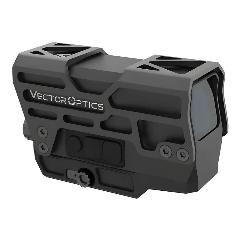 Прицел коллиматорный Vector Optics Frenzy PLUS 1x31x26 (SCRD-67) - вид сзади слева, защитный кожух
