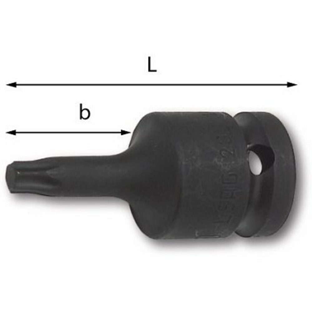 233 1/2 MNTX Ударная головка ключей для винтов с профилем TORX 1/2, T45, USAG (Италия)