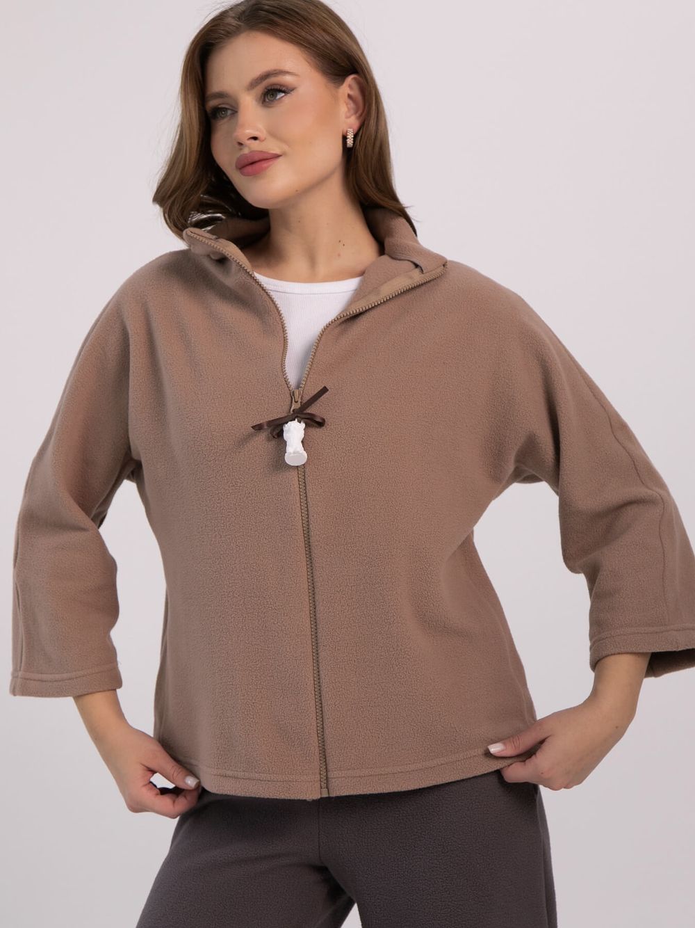 Костюм на молнии Лама (бежевый) К16460-10М LT Collection
