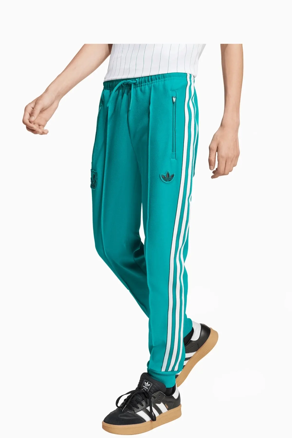 Штаны adidas Liverpool FC 25/26 Terrace Icons Junior - бирюзовый