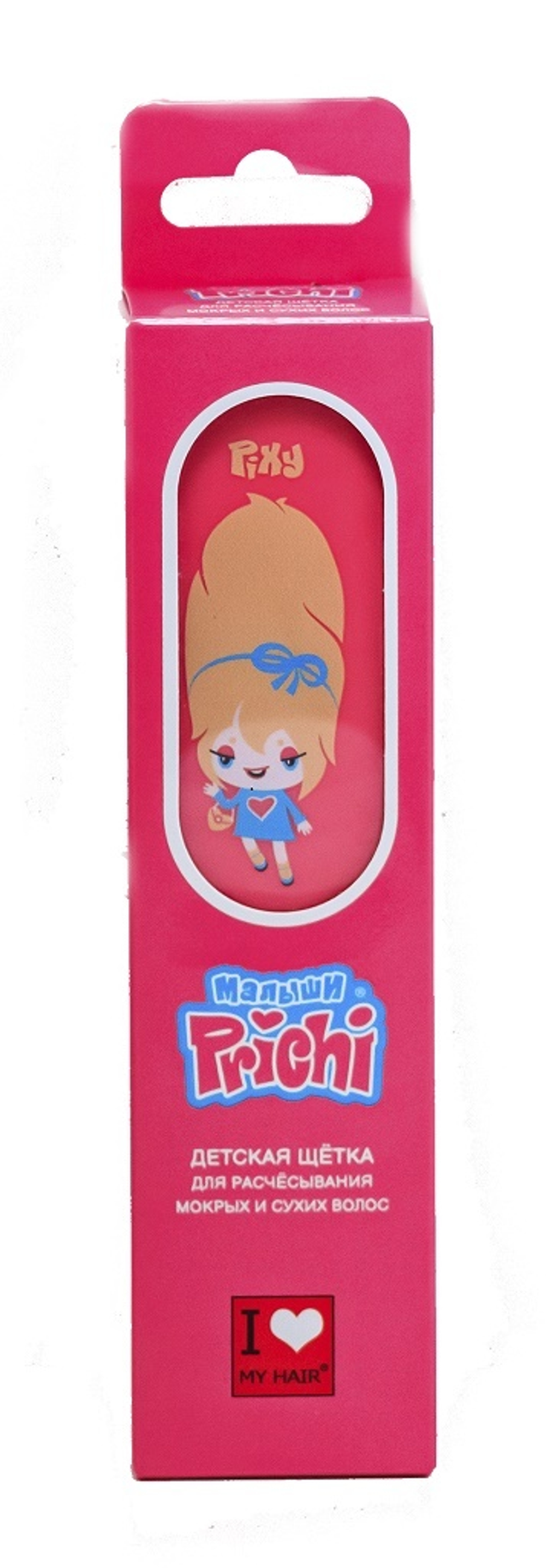 I Love My Hair Щетка детская "Prichi" Пикси розовая S