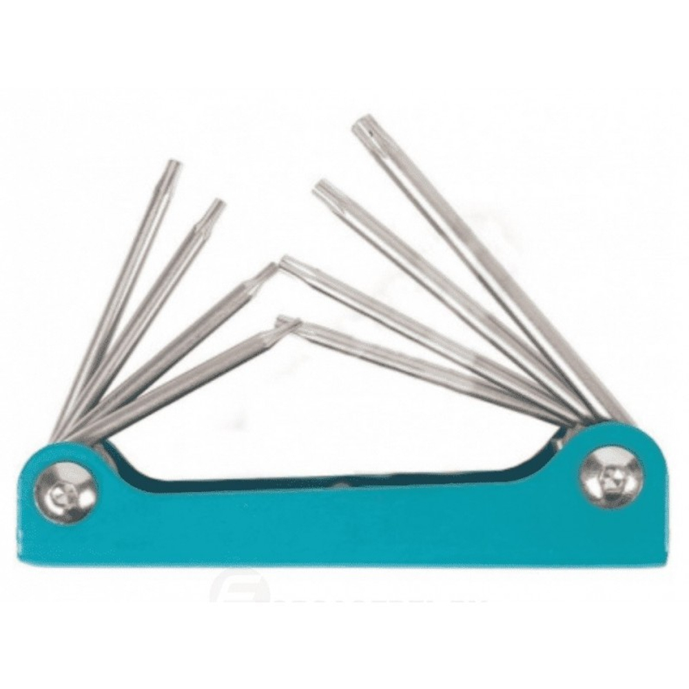 Складной набор шестигранников TORX из 8 предметов Forsage (T5-T10, T15, T20) 5087F