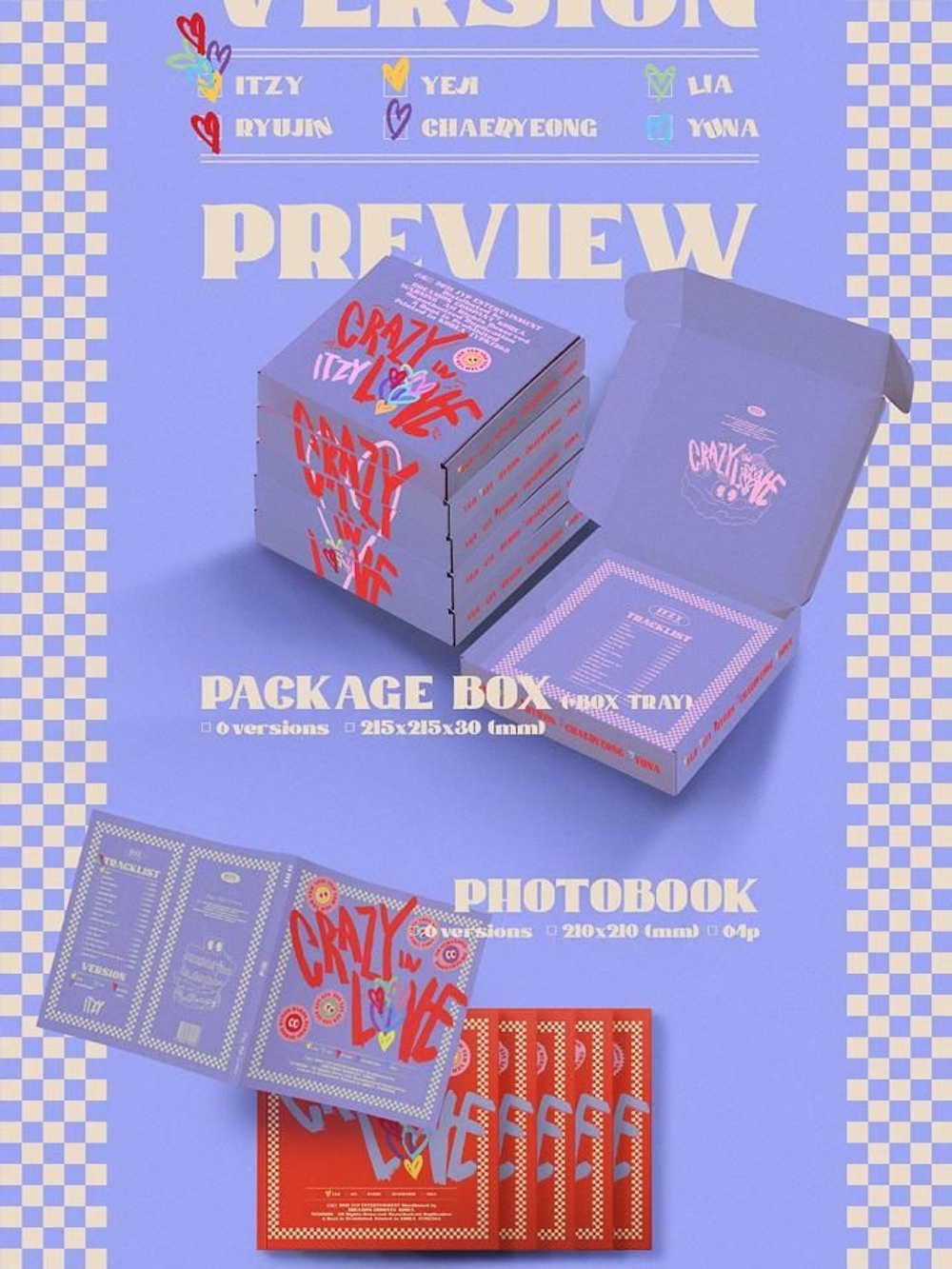 Альбом ITZY - CRAZY IN LOVE 1st Album RANDOM Version