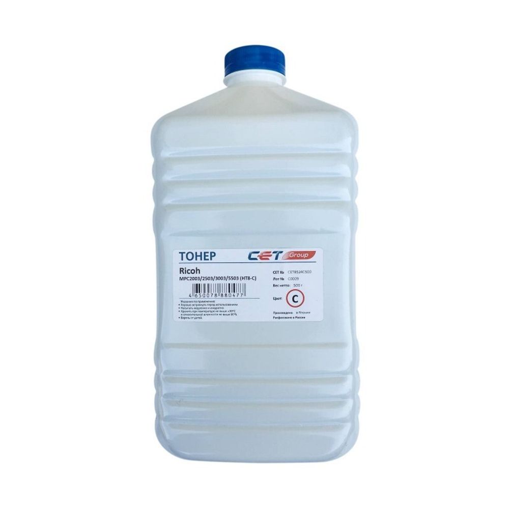 Тонер HT8-C (CPT) для RICOH MPC2011/C2004/C2504/C307, IMC3000 (Japan) Cyan, 500гр., CET8524C500 Тонер HT8-C (CPT) для RICOH MPC2011/C2004/C2504/C307, IMC3000 (Japan) Cyan, 500гр., CET8524C500