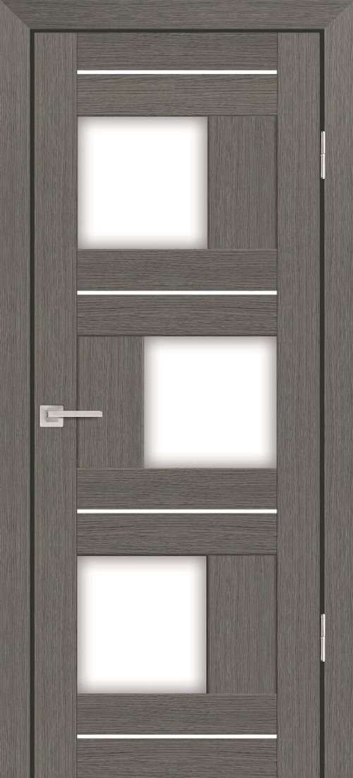 Дверь PS-13 / Цвет Грей Мелинга / белый сатинат / Двери PROFILO PORTE