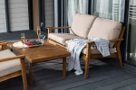 Диван из акации Joygarden МОНА 2-х местный, Natural Teak, бежевый