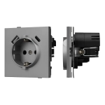 Механизм розетки с USB зарядкой SCT-TENDO-MUAC-PL-GR (230V, 16A) (Arlight, -)