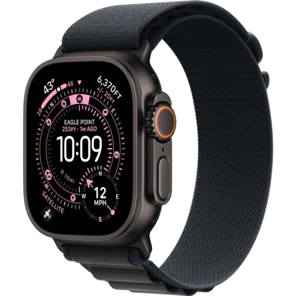 Смарт-часы Apple Watch Ultra 3 49 mm Black Titanium case | ремешок Alpine Loop | Black, M