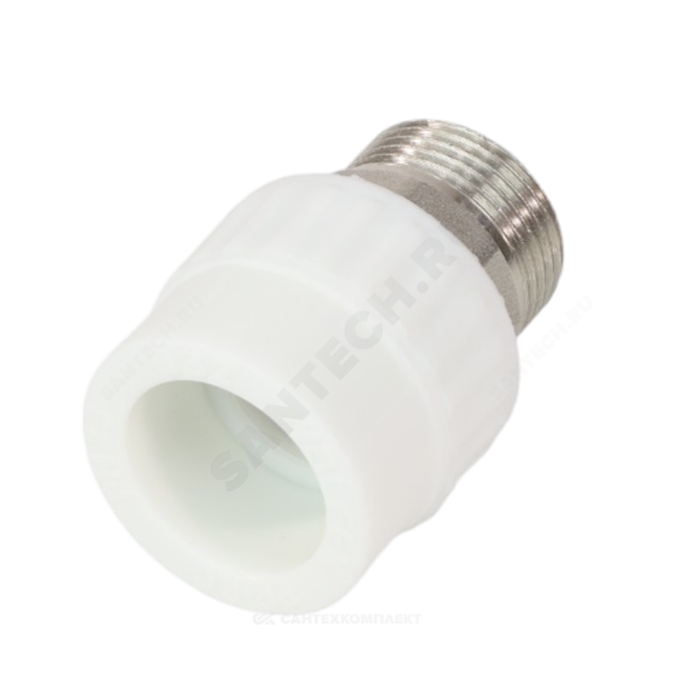 Муфта PP-R комбинированная белая Дн 110х4" НР под ключ VALFEX 10135110