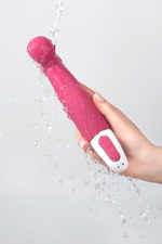 Вибратор Satisfyer Vibes Petting Hippo силикон розовый 22,9 см